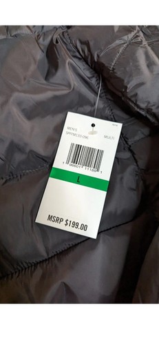Spyder Nexus Puffer Jacket Mens Large Black Red Insulated Hooded Zip Ski NWT - Picture 9 of 12