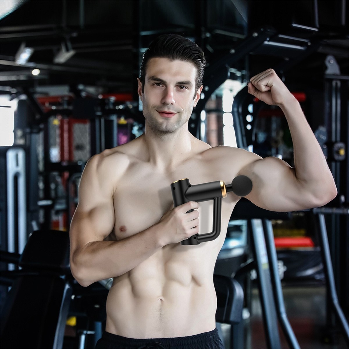 ウエイトトレーニング MASSAGE GUN ZTECH Deep Tissue Massage Gun with 4 Attachments, $28.99