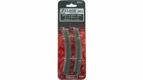 Gleis - überhöht - R220-30° Inhalt: 6 x Gleis - überhöht - R220-30°
