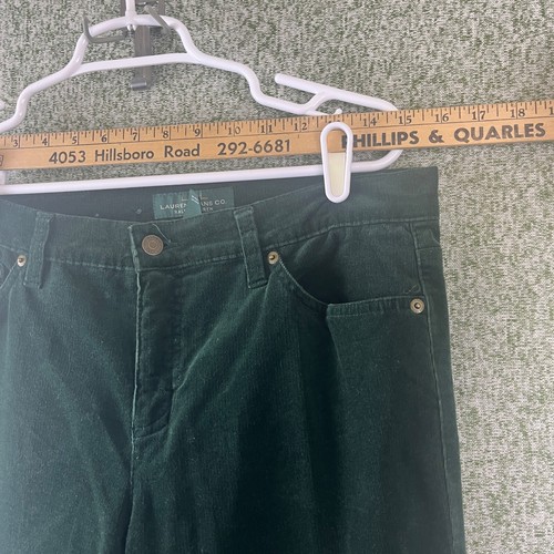 Lauren Ralph Lauren Jeans Damen 10 Grün Cord Straight Boot Freizeit - Bild 3 von 8