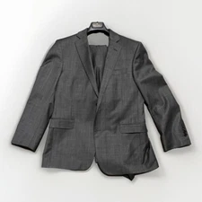 Brooks Brothers 346 Gray 2 pc Suit 40 S Pants 35/32 plaid explorer regent fit