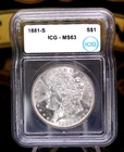 1881-S Morgan Dollar ICG MS63 $1 Silver Lustrous San Francisco ✨