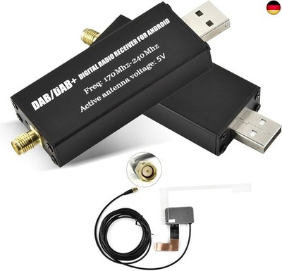 Inefala DAB DAB+ Empfänger für Android Autoradio, DAB Box für Di
