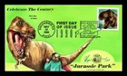 US COVER JURASSIC PARK MOVIE 1990S CELEBRATE CENTURY FDC PUGH HAND PAINTED