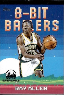 Ray Allen 2025 Topps NBA Basketball 8 Bit Players 8b-2b Seattle Supersonics