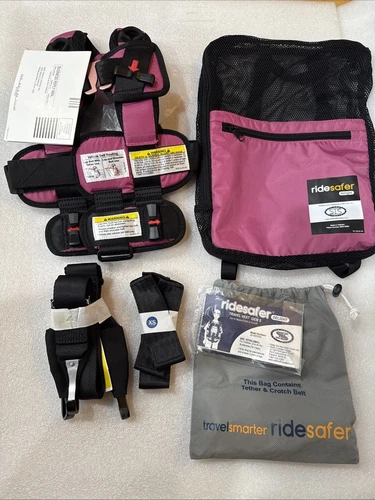 RideSafer Travel Vest Car Seat Size XS  w/ Backpack New