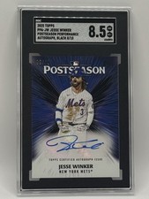 2025 Topps #PPA-JW Jesse Winker Postseason Performance Black/10 SGC