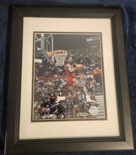 Michael Jordan Signed Autograph Picture 14WX16H Frame UD Certified 🔥