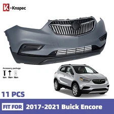 Front Bumper Cover Grille Assembly Kit Set For 2017-2021 Buick Encore GM42645803
