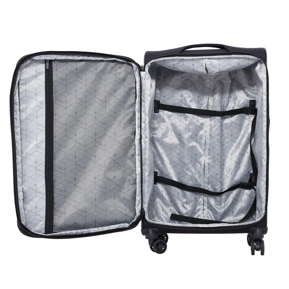 Soulana Equipaje y Viaje Negro Juego de 4 Piezas Maleta Bolsas Foto 4 de 4