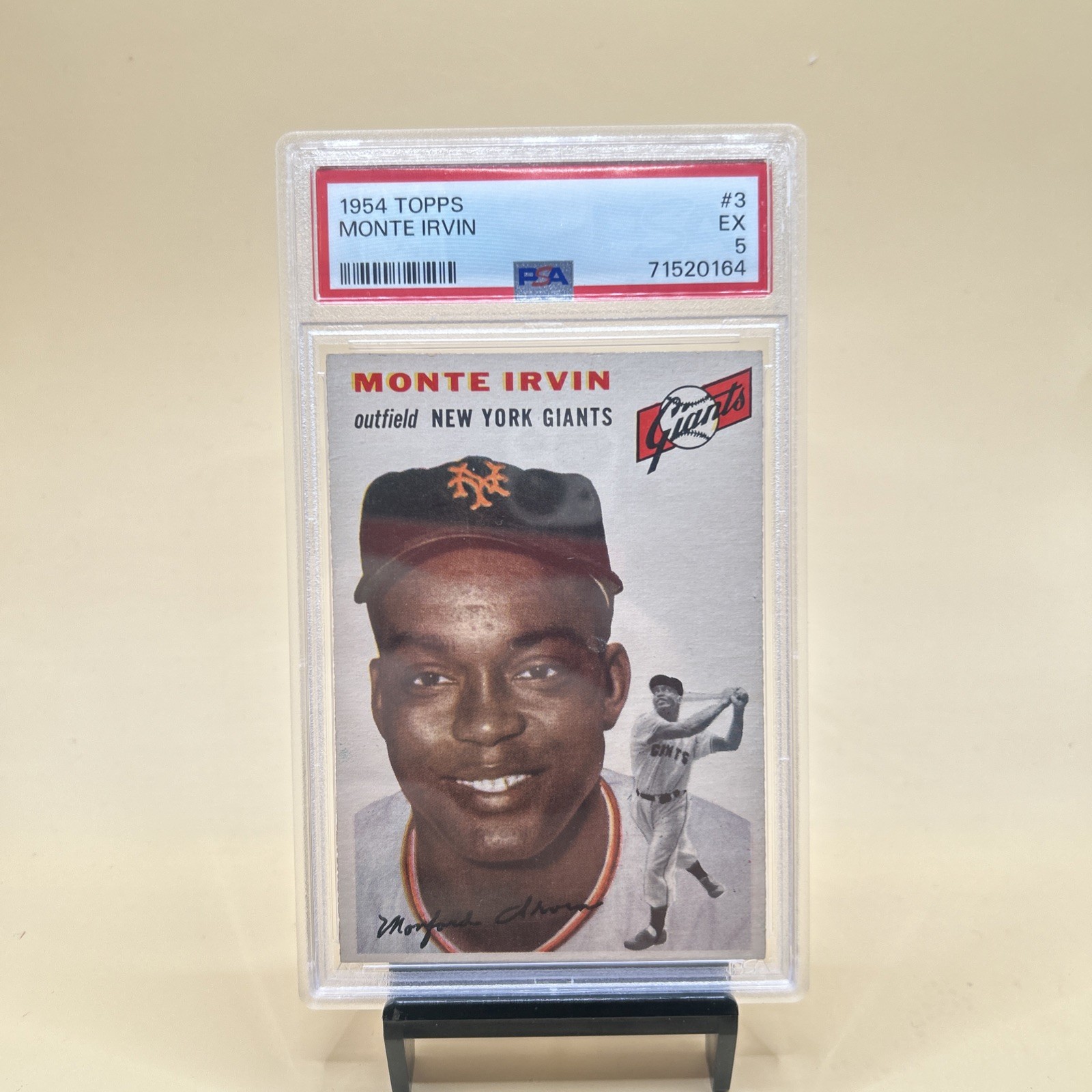 1954 Topps Monte Irvin #3 PSA 5 EX