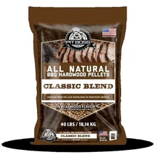 100% All-Natural Hardwood Blend BBQ Grilling Pellets Classic 40 Pound Bag New
