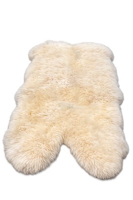 Genuine Sheepskin Rug Ivory Real Luxury British Throw Eco Pelt Large 72  X 42 