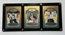1993 Bleachers Manon Rheaume 23kt Gold Border Framed 3 Card Set 7737 of 10,000