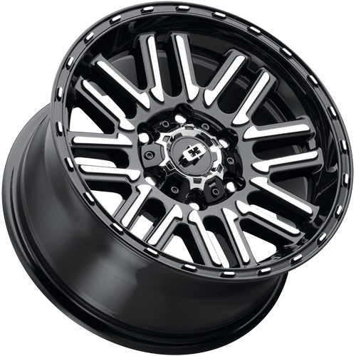 (Set-4) Vision 348 Nexus 18x8.5 6x135 +18mm Black/Machined Wheels Rims 18" Inch - Picture 3 of 10