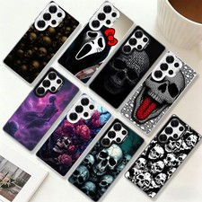 Horror Skull Shockproof PC Cover For Samsung Galaxy S25 Ultra S24 S26 Phone Case