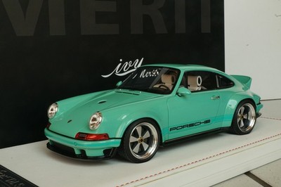 IVY MERIT SINGER PORSCHE 911 DLS, TIFFANY BLUE ,  1:18 , OVP, MIB, no Make Up