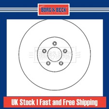 2x Brake Discs Vented For Jaguar XJR R 4.2 Borg & Beck Front C2C25337 T2R5939