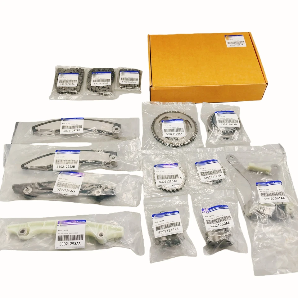 14X Timing Chain Kit For 04-13 Jeep Liberty Dodge Ram Dakota 3.7L NGC Cam Gear Foto 2 de 4
