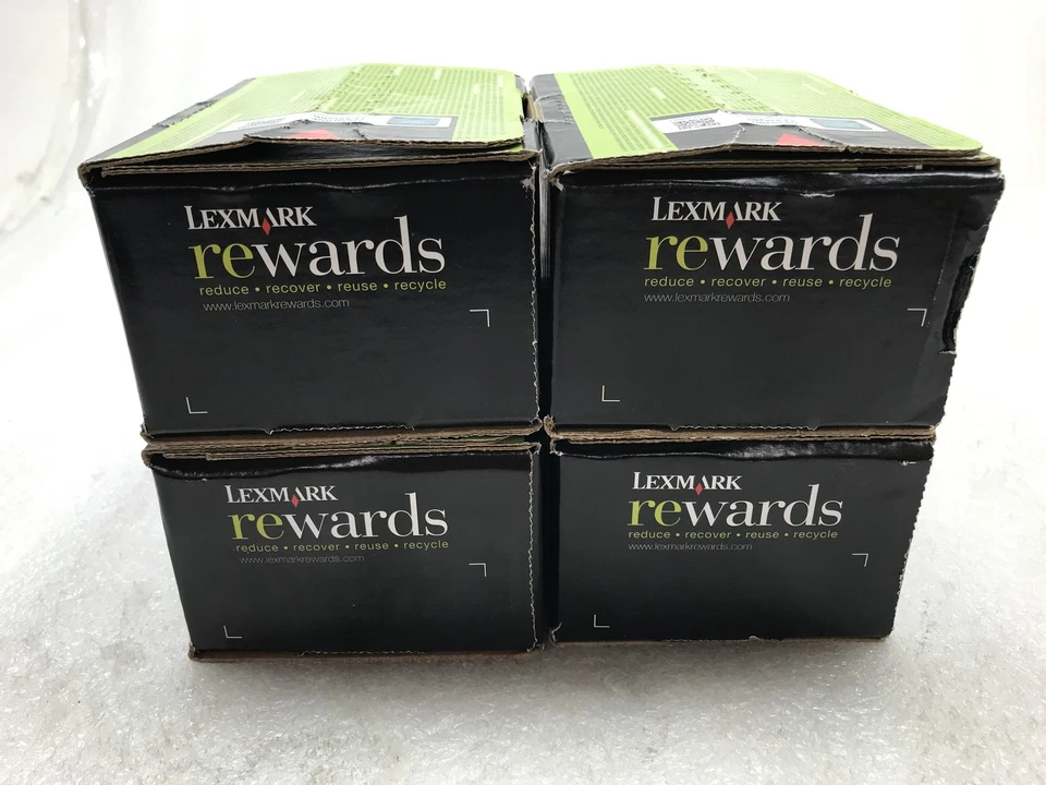 NEW Set Of 4 Genuine LEXMARK TONERS 801HK 801HC 801HY 801HM CX410 CX510 SEALED - Image 3 of 4