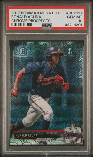 2017 Ronald Acuna Jr. Bowman Chrome Prospects Mega Box #BCP127 PSA 10 