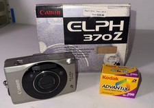 CANON ELPH 370Z APS FILM CAMERA NO BATTERY W/ BOX