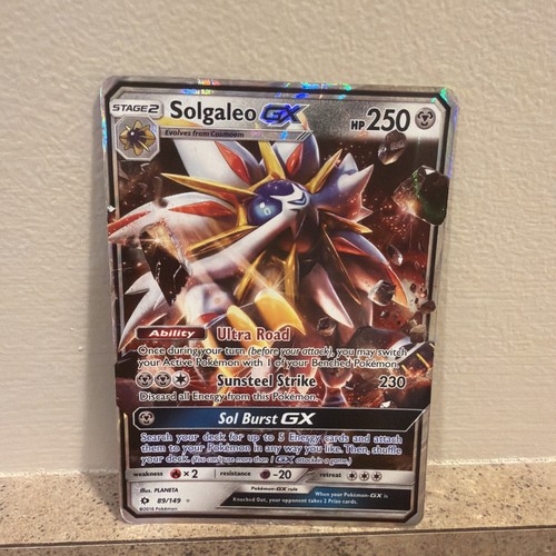 Solgaleo GX - 89/149 - Sun & Moon Base Set Holo Ultra Rare Pokemon TCG 2016 - HP