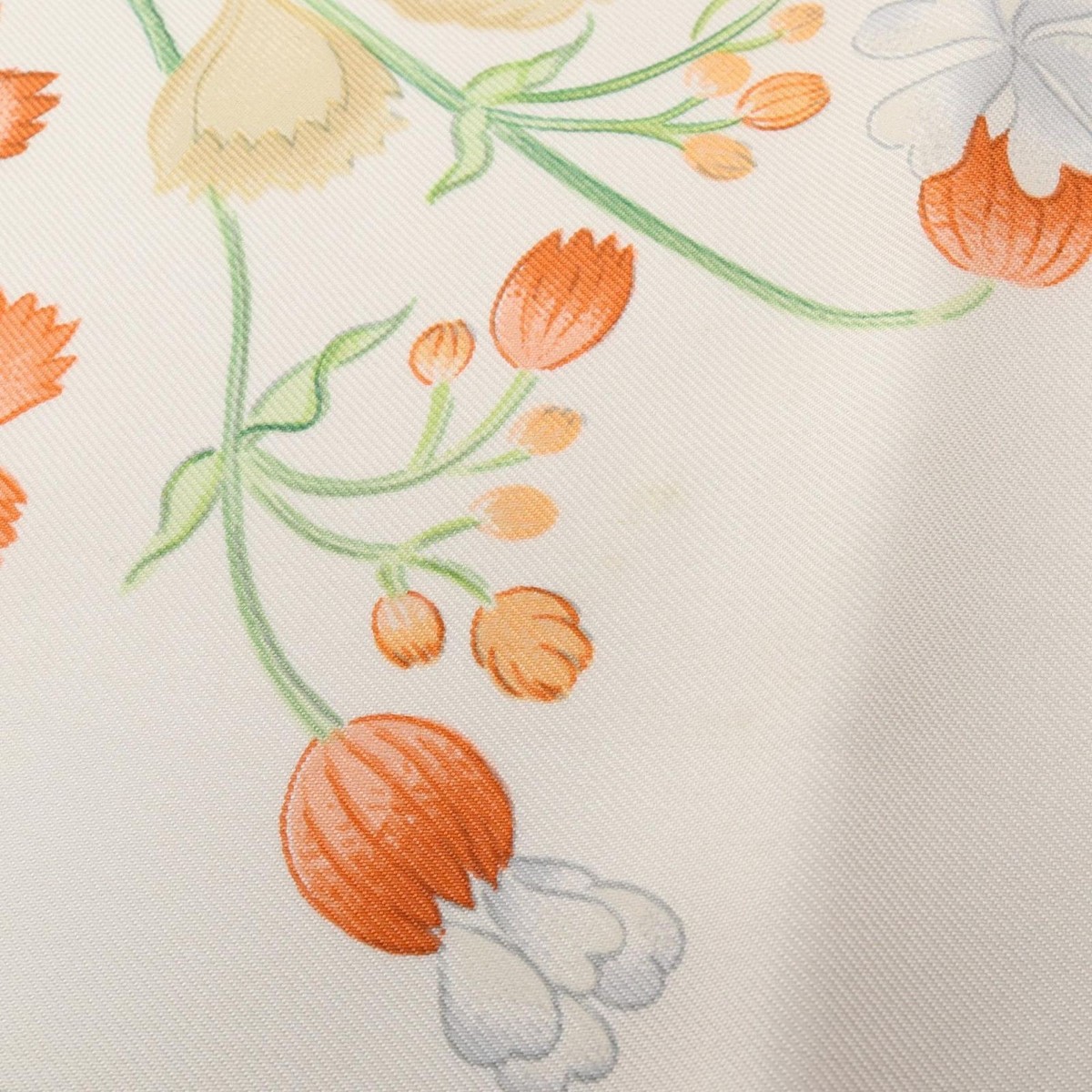 Hermes Scarf Carré90 Oeillets Sauvages Et Autres Caryophyllales Silk View 6