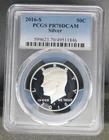 PERFECT 2016 S SILVER  KENNEDY PCGS  PR 70 DCAM LOW MINTAGE LOW POP BLUE LABEL