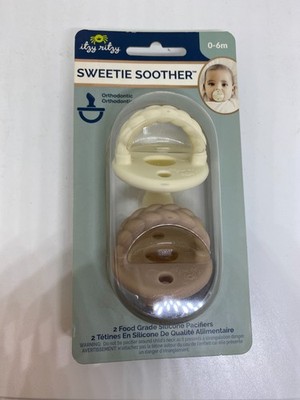 NIP Itzy Ritzy Sweetie Soothers Package of 2 Neutral Colors