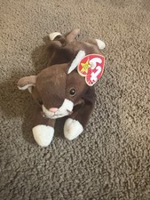 Beanie Babies Baby Ty Pounce The Cat 2 Tone Browns 1997 Retired Collectible
