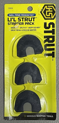 HS Strut ULTIMATE STARTER PACK Premium Flex Diaphragm Turkey Mouth Calls 3 Pack