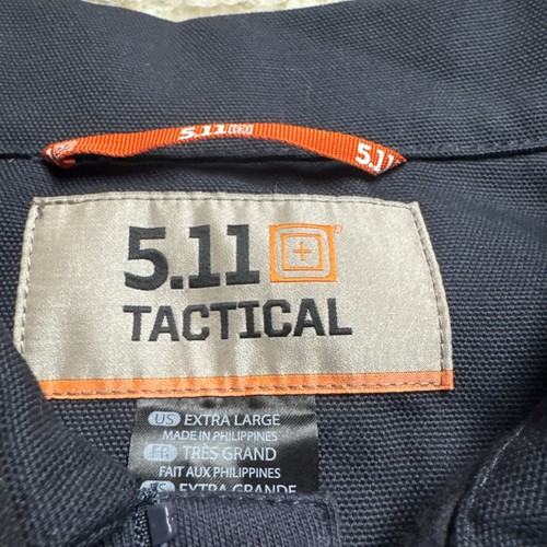 Men's 5.11 Tactical Stratos 1/4 Zip LS Pullover Navy Wicking Anti Odor Size XL - Picture 2 of 10