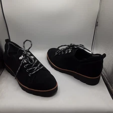 Vionic Ballari Lace-up Shoes Women's 7.5W Black Suede A271