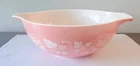 Vintage! Pyrex Pink Gooseberry #444 Vintage Cinderella Mixing Bowl 4 Quart VGC