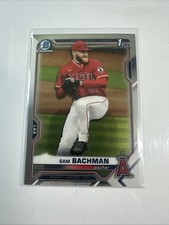2021 Bowman Draft Chrome Base Sam Bachman Angels 1st Prospect #9 Pick
