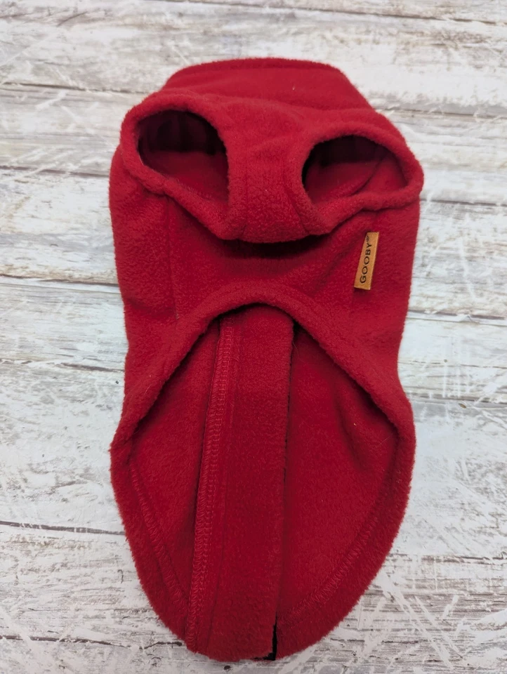 GOOBY Fleece Vest Half Zip Up Fleece Sweater Dogs X-Small Red - Image 4 of 4