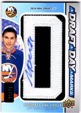 2014-15 SP Game Used Draft Day Marks Rookies #DDMMC Michael Dal Colle auto/35