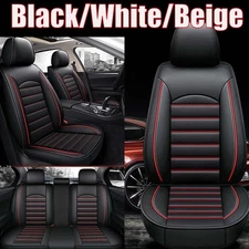 For Honda Accord Civic CR-V HR-V Leather Car Seat Covers 5-Seat Full Set Cushion