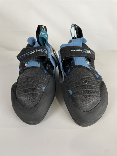Excellent Scarpa Instinct VSR Men's Climbing Shoes, Black/Azure, M40.5
