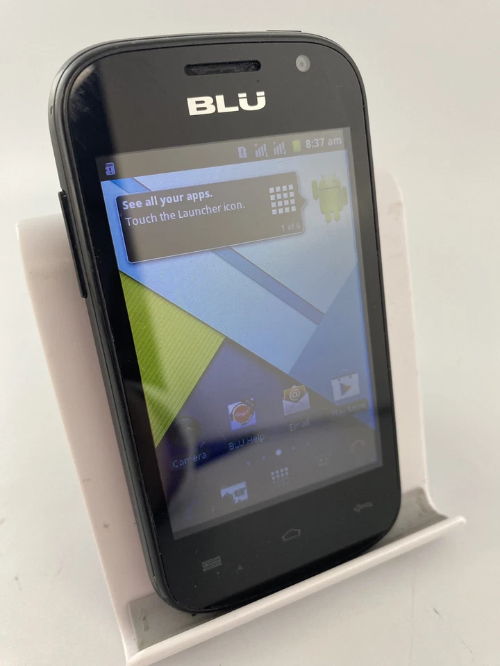 BLU Dash JR Black Dual Sim Unlocked 3.5" 512MB 2MP Android Smartphone - Image 2 of 4