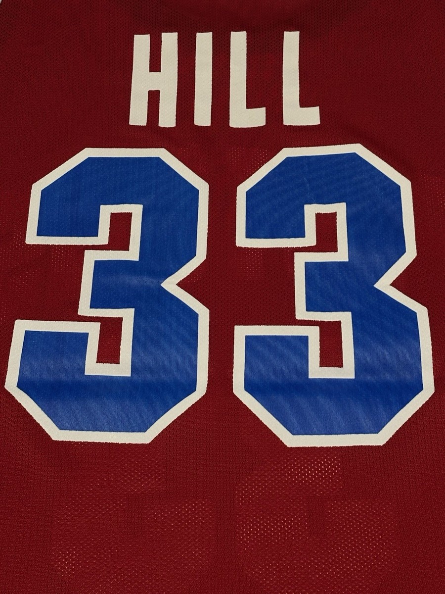 Pistons HILL 33 ユニフォーム サイズ44 Vintage Detroit Pistons Jersey #33 NBA Champion Mens Size 44 90s