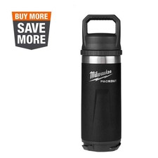PACKOUT Black 18 oz. Insulated Bottle W/Chug Lid