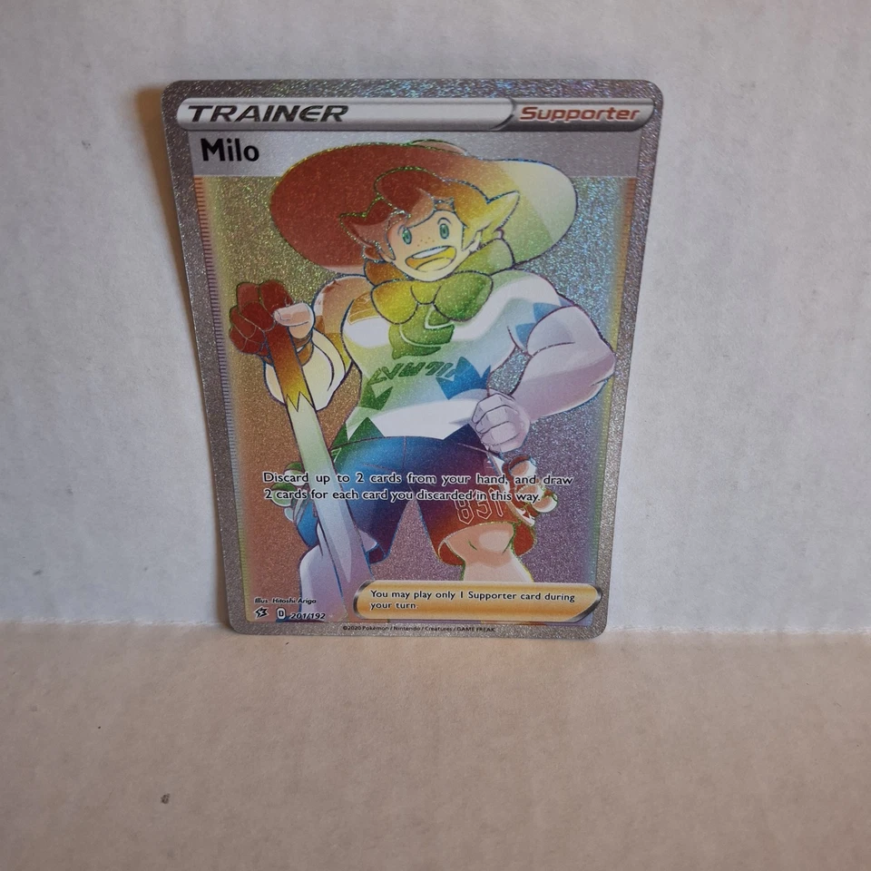 Milo (Secret) 201/192 Swsh02: Rebel Clash Holo Pokemon TCG - NM - Image 3 of 3