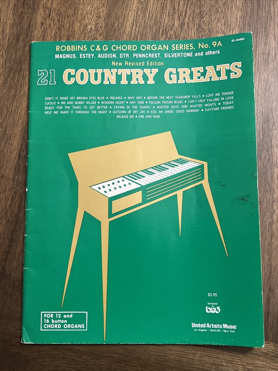 21 Favorite Songs Robbins C&G Chord Organ Series 9A 1975