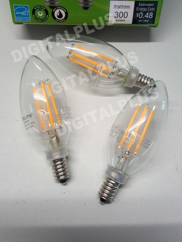 6 pack B10 LED Light Bulbs 2700k 40W 300L Equivalent C12 E12 Candelabra Dimmable - Picture 12 of 12