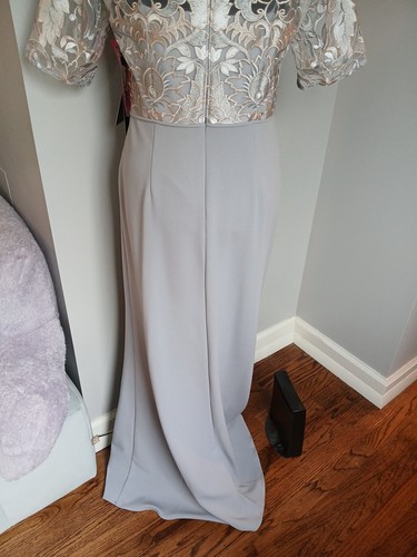 Adrianna Papell Women's Embroidered Long Gown - Picture 8 of 11