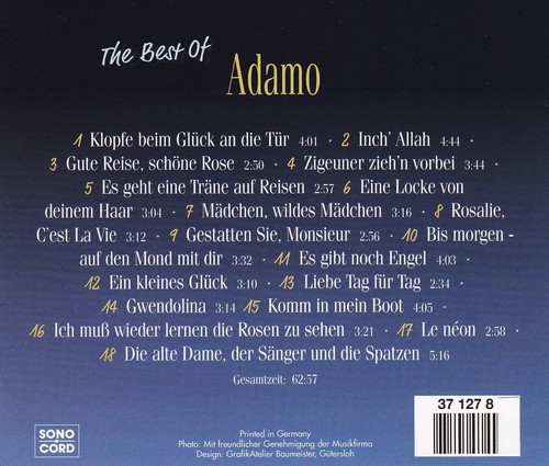THE BEST OF ADAMO - CD - GOLDEN STARS - Bild 2 von 2
