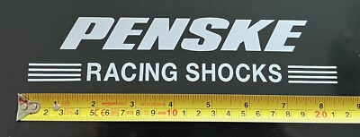 PENSKE RACING SHOCK decal sticker  die cut  white drags nhra lsfest modified utv