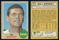 (69218) 1968 Topps 526 Bill Denehy Senators-NM